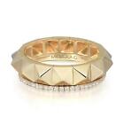 Messika 0.29Cttw Spiky Gatsby Diamond Band Ring 18K Yellow Gold Size 52 US 6.25
