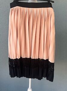 Lane Bryant NWOT Pleated Lace Feminine Elastic Waist Skirt Size 18/20