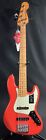 Fender Player Plus Active Jazz Bass V 5-String Bass Guitar Fiesta Red w/ Gig Bag