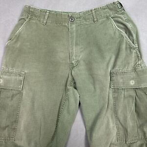 US Military Pants Mens Small Green Tropical Combat Vietnam War Trouser OG 107