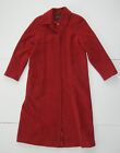PENDLETON Red Heavy Warm WOOL/CASHMERE TRENCH COAT Long Winter Jacket Women's 10