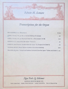 An Den Fruhling To Spring Sheet Music Organ Solo Edvard Grieg Op. 43 No. 6