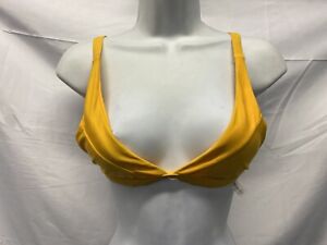 Women’s Triangle Bikini Top • Yellow • Size S