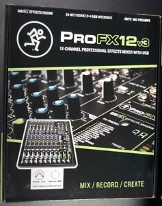 Mackie ProFX12v3 12-channel 12CH Mixer with USB and Effects