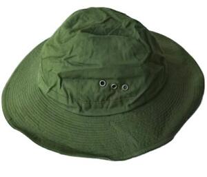 North Vietnam Viet Cong Reed Green Cotton Boonie Hat China-Made 1960s Original