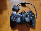 PS2 Playstation 2 Dual Shock Analog Video Game Wired Controller BLACK READ READ