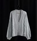 Taylor Swift The Tortured Poets Department Gray Button Down Cardigan Size XS/S