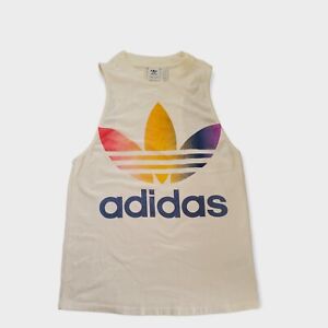 Adidas Women's Sportswear Adidas Tank Top Vintage Adidas Multicolor Logo Size M