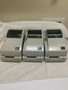Lot of 3 Zebra LP2722 Thermal Printers - Parts/Repair