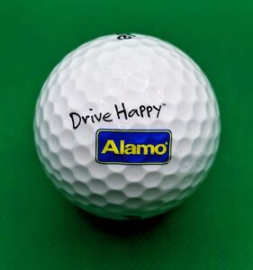 Drive Happy Alamo Rental Cars logo golf ball