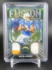 Justin Herbert 2022 Panini Elements Fusion Swatches Patch Jersey #FS-17 NFL
