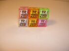 Vintage Gumball Machine 60's Poker Dice Small half inch Plastic Set of 5 + one