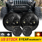 2007-2018 For Jeep Wrangler JK Combo 7'' Round LED Headlights Turn Signal Lights (For: 2013 Jeep Wrangler)