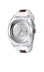 Gucci YA137102 Unisex Sync XXL Rubber Swiss Quartz Watch - White