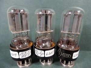 Russian 6SN7 Vacuum Tubes (3) (6H8C) Amplitrex Tested 103/84% 80/96% 76/80%