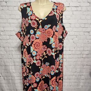 Antthony Originals Mandela Floral Print Stretch Knit Maxi Dress Size 3X