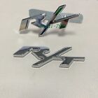 2X OEM For R/T Front Grill Emblems RT Trunk Rear Car Badge Chrome Silver Sticker (For: R/T)