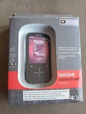 NEW- SanDisk Sansa Fuze+...  MP3 Player 4 GB SDMX20R-004GK-A57