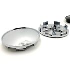 For Wheel Center Caps 68mmTyre Rim Hub Caps Cover silver 4pcs (For: Subaru GL)