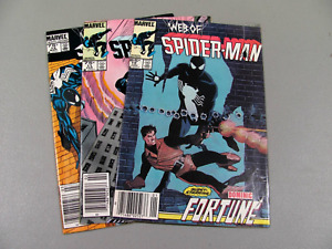 Web of Spider-Man #10 #11 #12 (1986) FN Marvel Comics All Newsstand BIN-2796-98