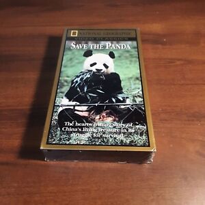 National Geographic Video Save The Panda VHS New / Sealed Movie