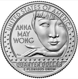 2022 PDS Anna May Wong American Women Quarters BU, 3 Coin Set, Low Shipping