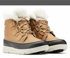 Sorel Womens Explorer Carnival Waterproof Insulated Winter Boots in Elk Size 7.5