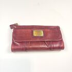 Fossil Vintage Long Live 1954  Women's Red Leather Multifunction Trifold Wallet