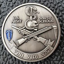 ARMY SNIPER SCHOOL  COIN      -   ORIGINAL !   SNIPER  Challenge Coin