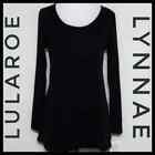 Lularoe Long Sleeve Lynnae | Womens Plus Size Black Long Sleeve 3X