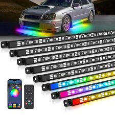 MICTUNING N8 Car Underglow Light Bar for RV，Chasing Color RGBW LED Wireless App