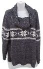 Dressbarn Women Knit Pullover Sweater Plus Sz 3X Cowl Neck Long Sleeve Stretch