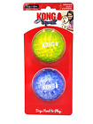 Kong Squeezz Geodz Large 2pk Balls Squeaky Floating Dog Fetch Toy