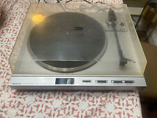 Sanyo Full Auto Direct Drive Turntable TPX3 No Hinges Works w/ Dust Cover Shure