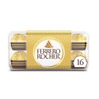 Ferrero Rocher 16 Count Premium Gourmet Milk Chocolate Hazelnut Individually 7oz