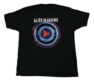 Alice In Chains Mens Alice In Chains Played Here 2-Sided Tour Shirt New L