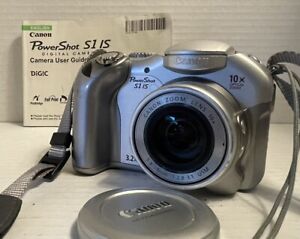 New ListingCanon PowerShot Digital Camera S1 IS Silver 3.2 MP 10x Optical Zoom Tested