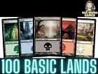 100 MAGIC THE GATHERING MTG BULK LOT BASIC LANDS 20 OF EACH LAND