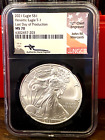 2021 $1 American Silver Eagle T-1 Last Day NGC MS70 MERCANTI (M24)