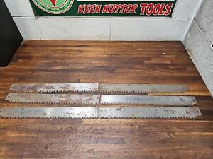 New ListingK306-Good Antique Disston Steel for Projects - No. 16 Bow Saw Blades CUT IN HALF