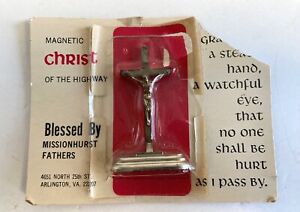 New ListingVtg Dashboard  Magnet Christ  Jesus Statue Blessed Dash Accessory W/packaging