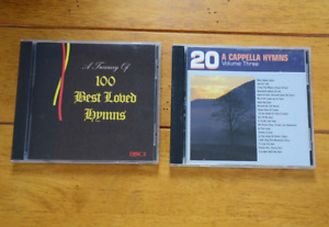 20 ACAPPELLA HYMNS VOL 3 + 100 BEST LOVED HYMNS DISC 2 CD LOT [230]