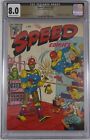 CGC 8.0 VF == 1946 SPEED COMICS #43 / OW-W Pages / Ohio Pedigree + Robot Cover!