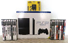 Sony PlayStation 2 PS2 Slim Black Console Brand NEW Factory Sealed with 16 games