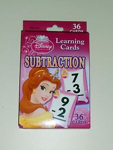 Disney Princess Subtraction Learning Cards