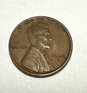 1928-D Lincoln Head Cent Wheat Penny Denver Mint BN KM#132 VF-XF