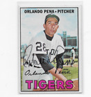 1967 Topps Orlando Pena Autographed Card Detroit Tigers In Person TC579