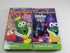 2 Count Lot Veggie Tales VHS with Covers King George & Larry Boy Rumor Weed