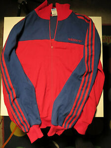 Adidas Sports Jacket Made Yugoslavia Blue Red 80er True Vintage 80s Football