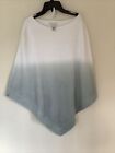 Barefoot Dreams Ultra Lite Ocean Breeze Sweater Poncho Ombre One Size